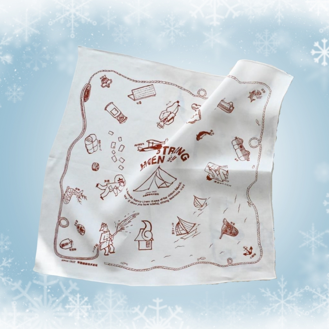 〈ギフト〉つよい麻 バンダナ