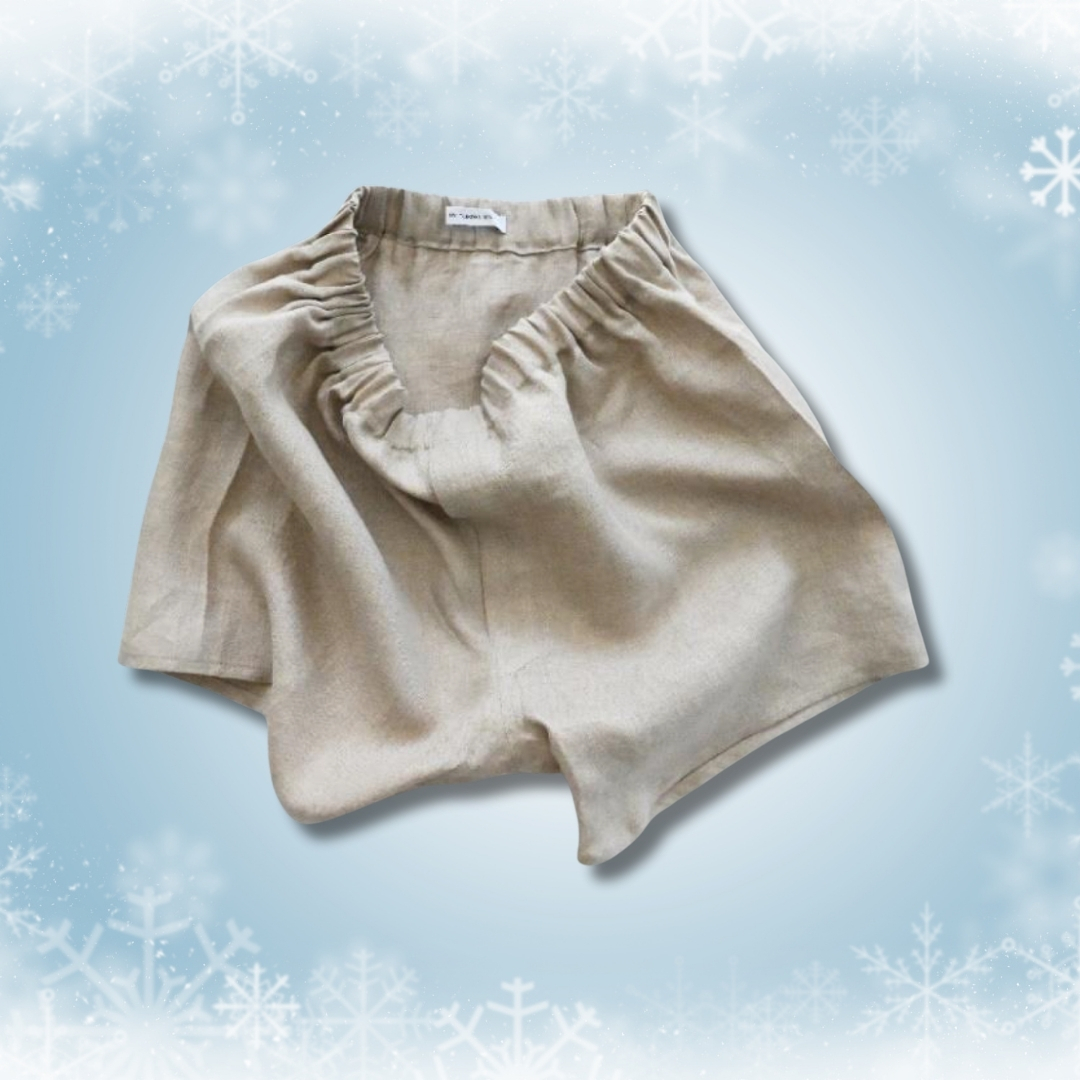 〈ギフト〉66Ｌへリンボン リネントランクス