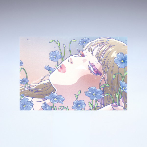 亜麻色の髪の乙女 2026(1)<br>ポストカード(小川恵子 作)